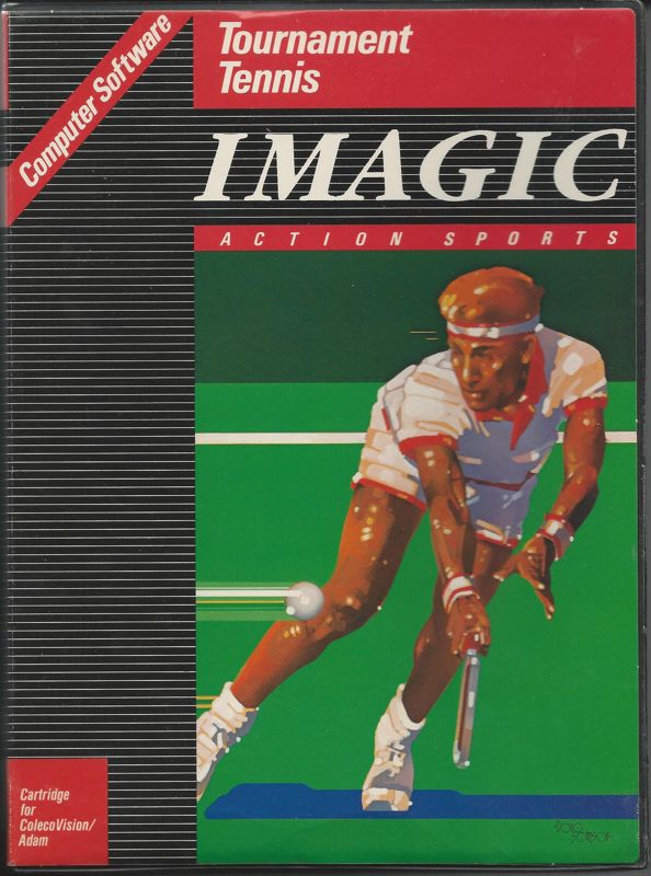 Tournament Tennis box art for Colecovision